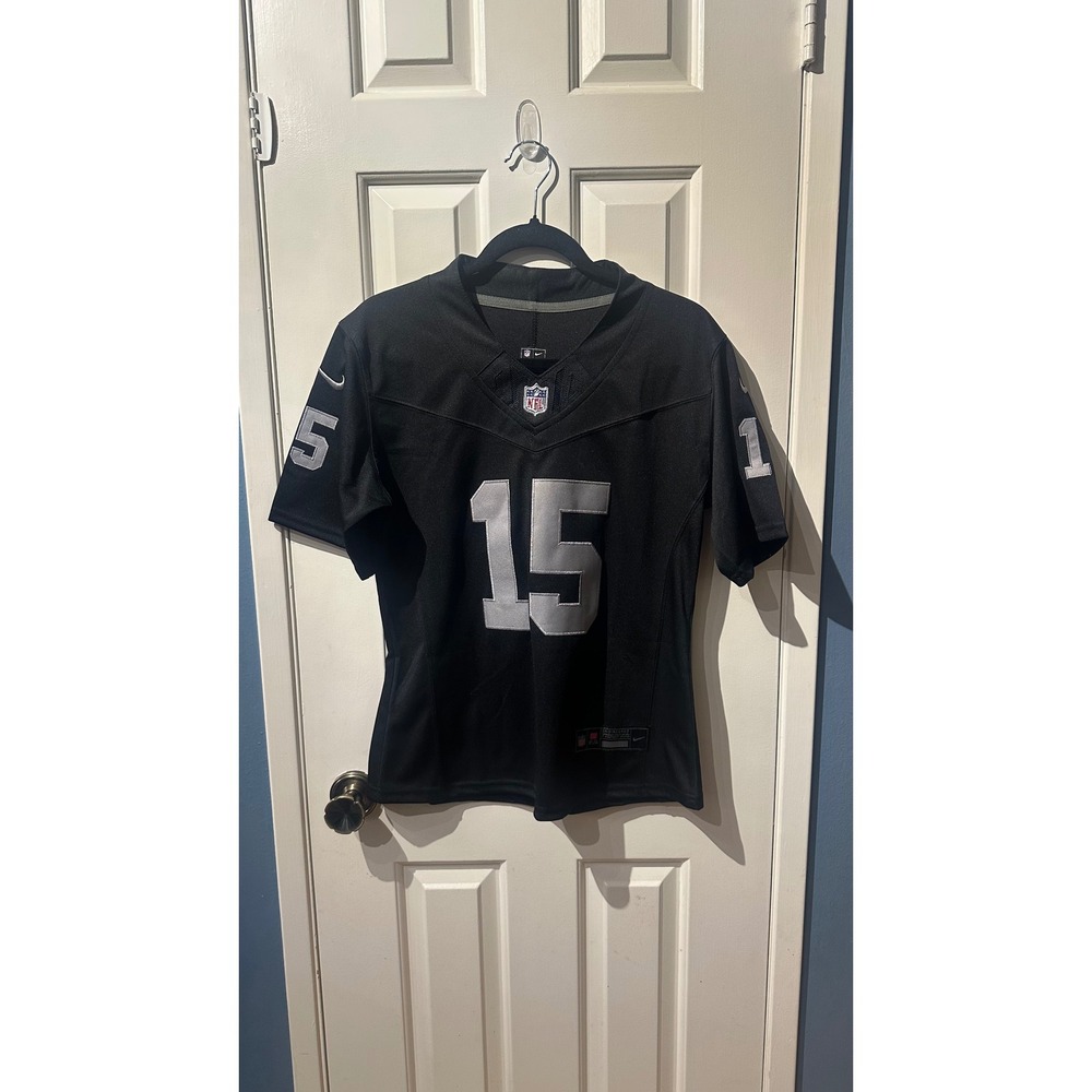 Nike NFL Las Vegas Raiders Fernando Mendoza 15 Game Jersey Black Womens Small